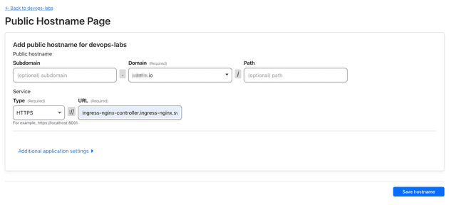 Leave subdomain blank